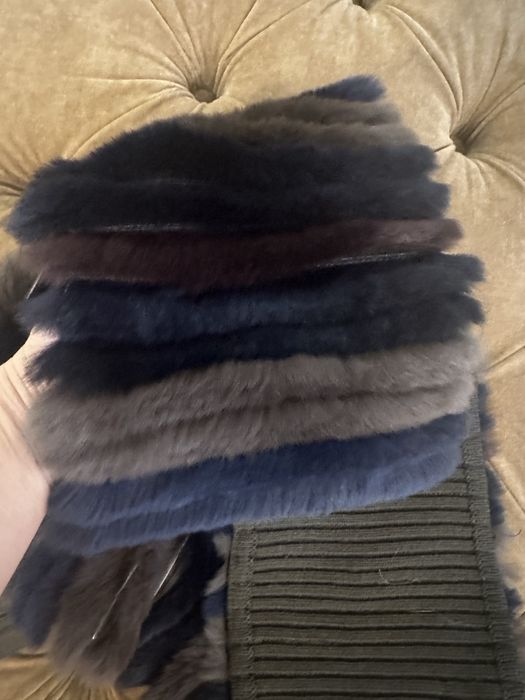 Fular/ esarfa Gerard Darel din blana de iepure