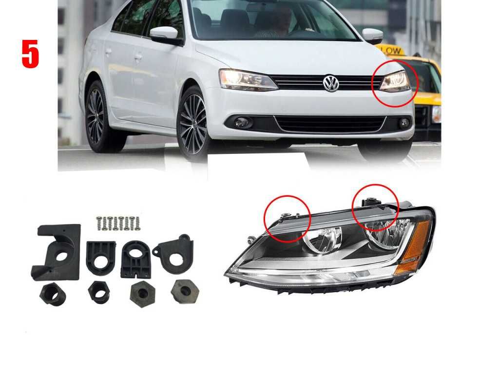 Комплект Щипки за захващане на фар VW Passat B7,VW Polo AW/BZ,Jetta A6