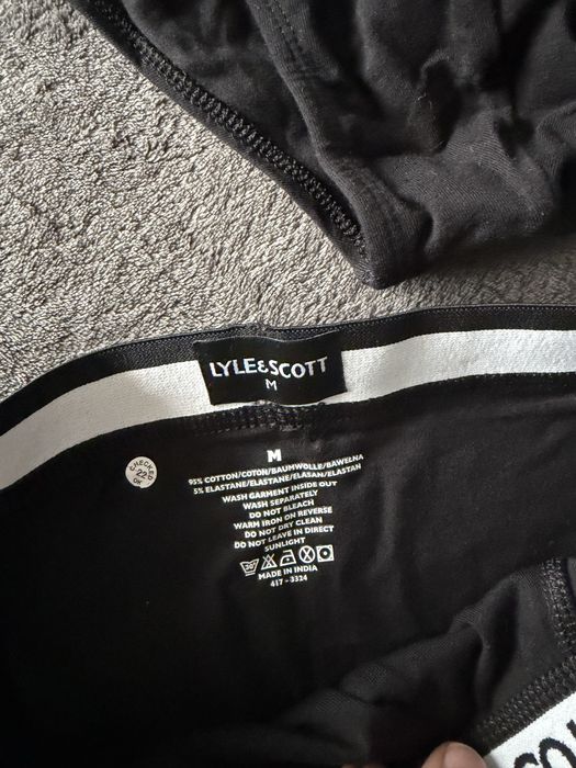 Lyle & Scott set 5 chiloti gri-negru-alb marimea M noi originali