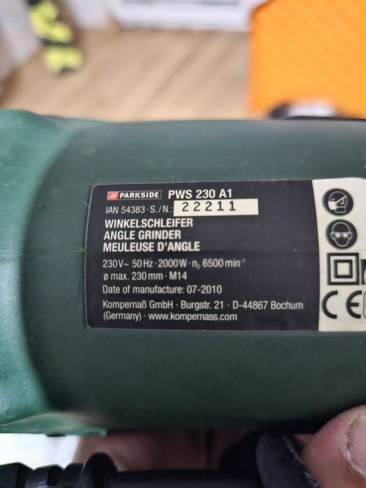 Нов ъглошлаиф парксаид 2000w