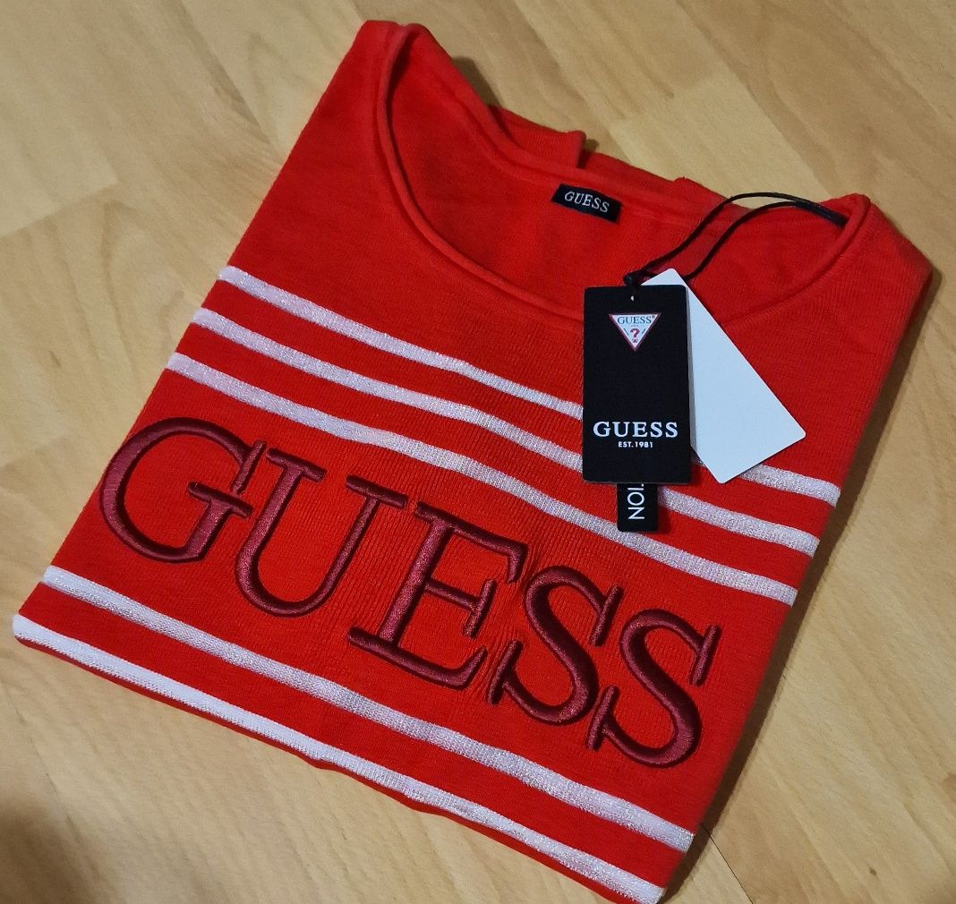 Bluza Guess originala,logo brodat, Italia