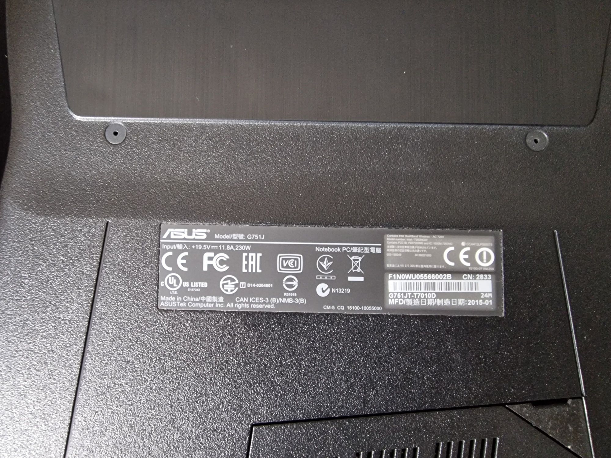 Laptop Gaming ASUS ROG G751JT – i7, GTX 970M, SSD 1TB