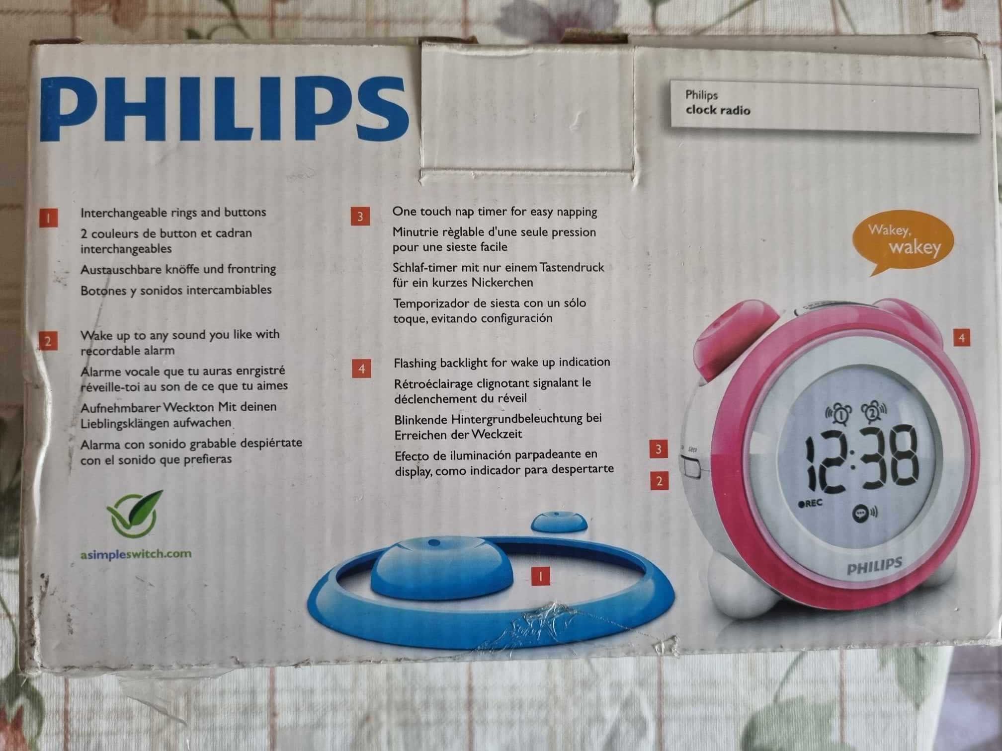 Radio cu ceas Philips AJ3138/12, nou, nefolosit