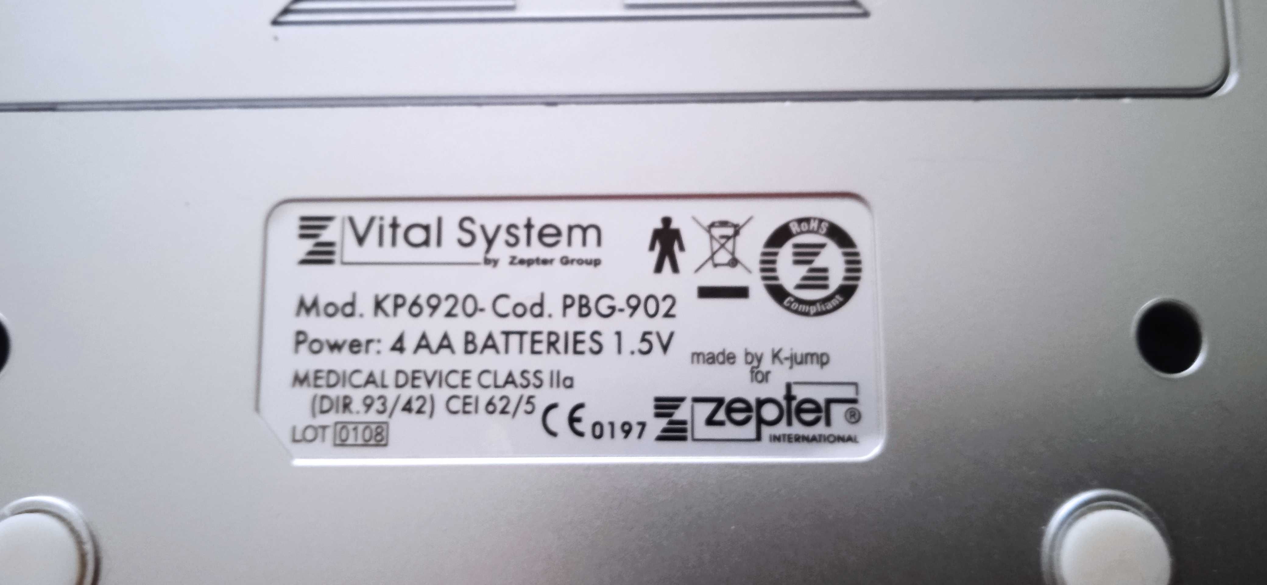 Тонометр (Zepter) Vital System PBG-902 Новый. Без манжеты