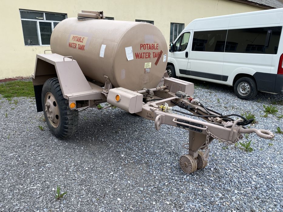 Remorca cisterna 1500 Litri , inox - apa potabila, lapte, etc