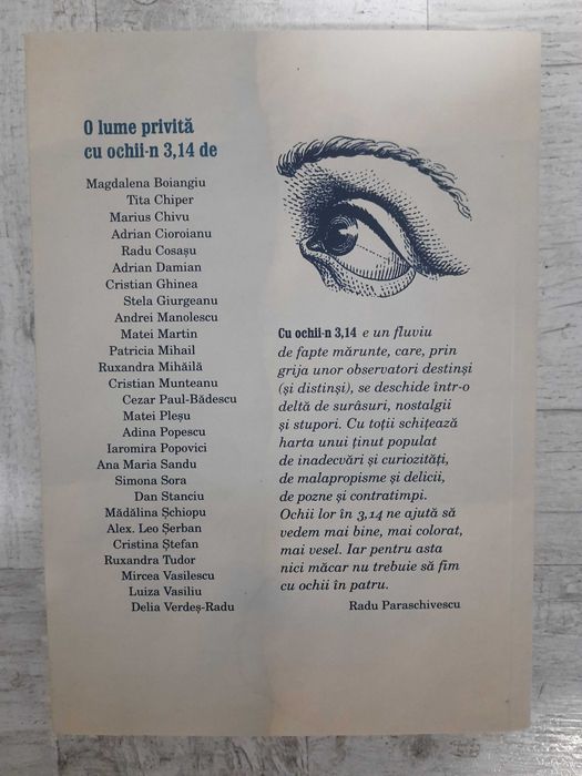 Ana Maria Sandu - Cu ochii-n 3,14 - O antologie Dilema veche