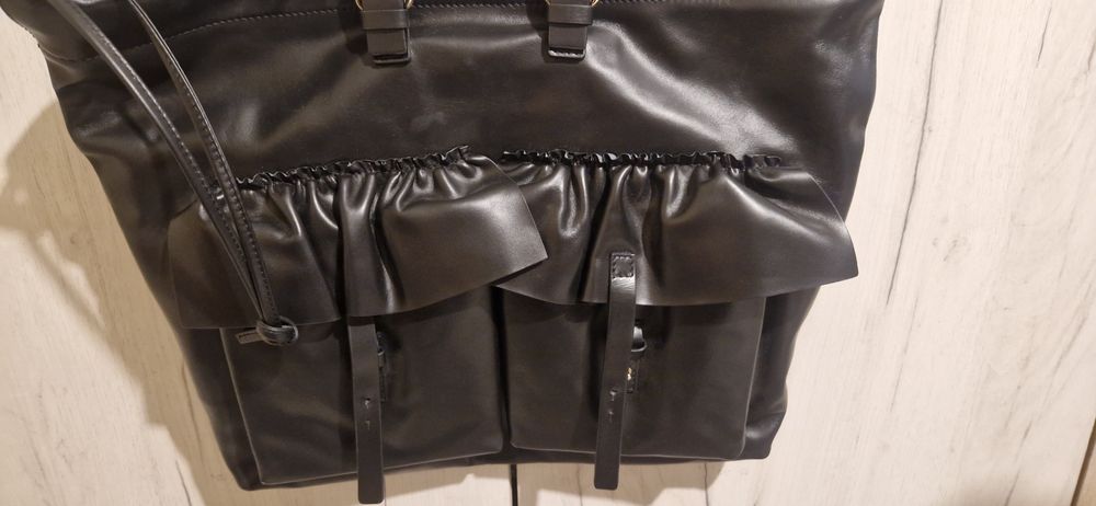 Черна дамска чанта Red Valentino