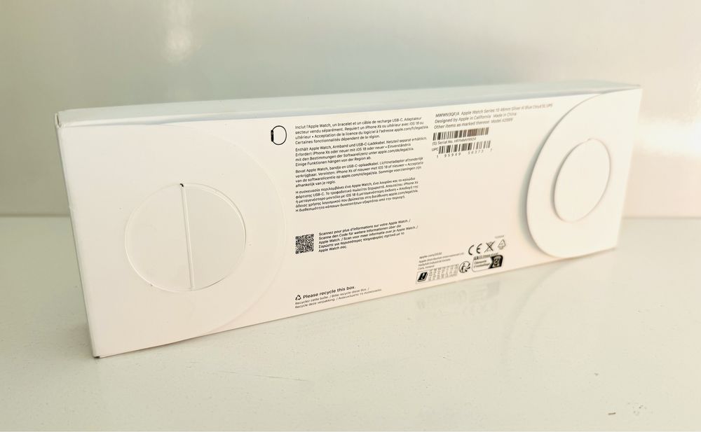 НОВ! Apple Watch Series 10 46mm Silver Al Blue Cloud SL ГАРАНЦИЯ!