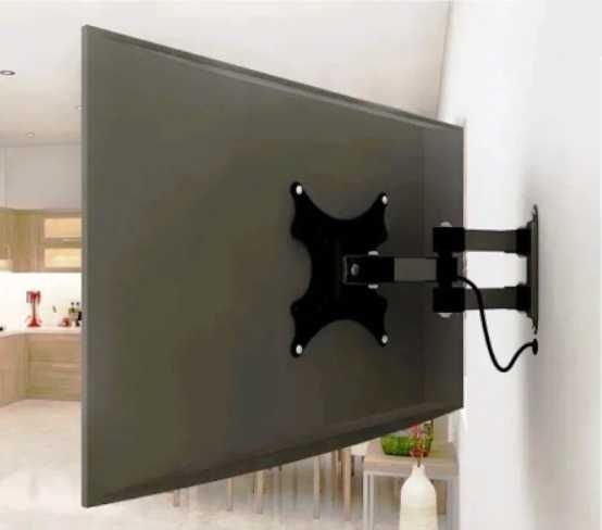 Подвижна стойка за телевизор за стена 14-55"инча стойки въртяща 50кг