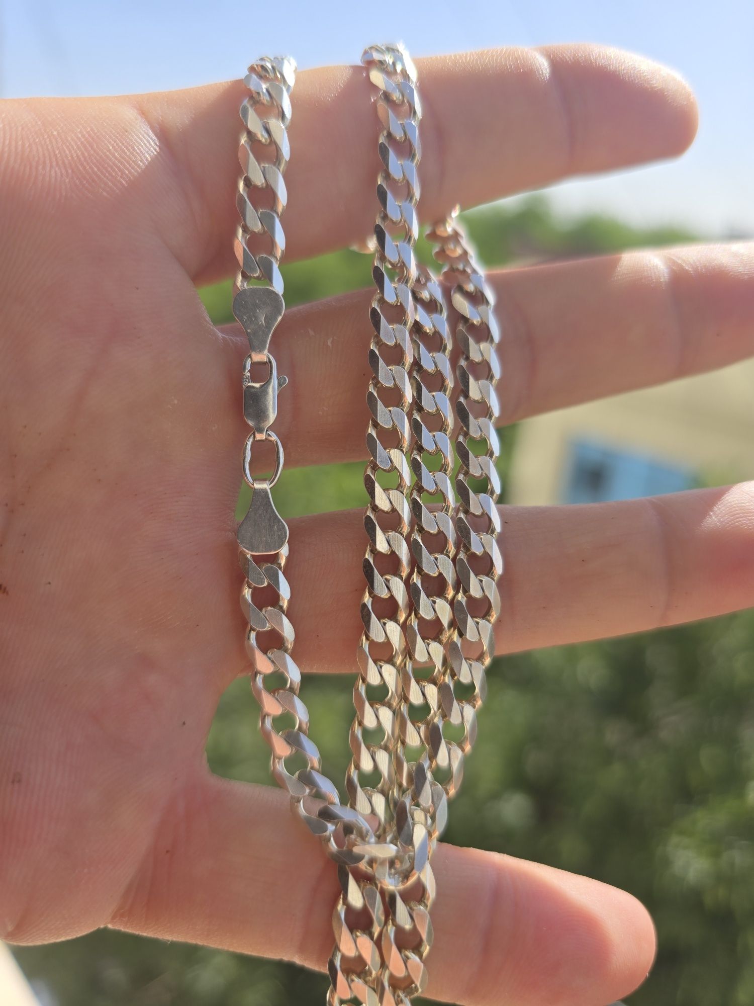 Серебряная цепочка 925 пробы.