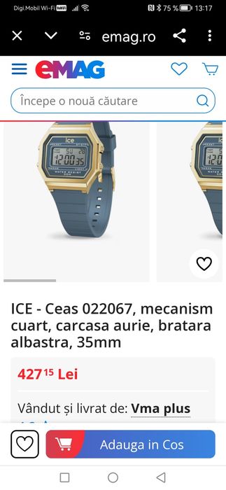 Ceas ICE Digital Quartz - 35 mm - Nou!