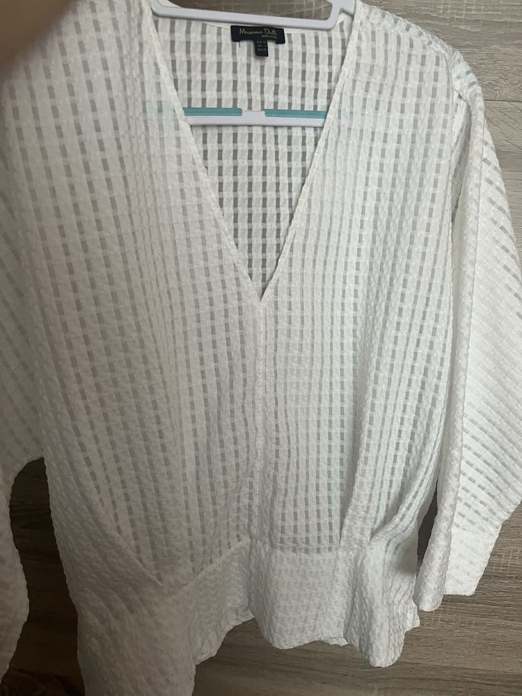 Бяла блуза / риза Massimo Dutti