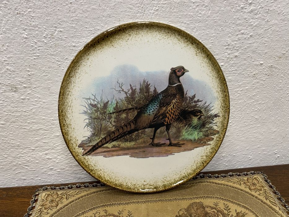 Винтидж италианска чиния с фазан Ceramica VARM 1980 г