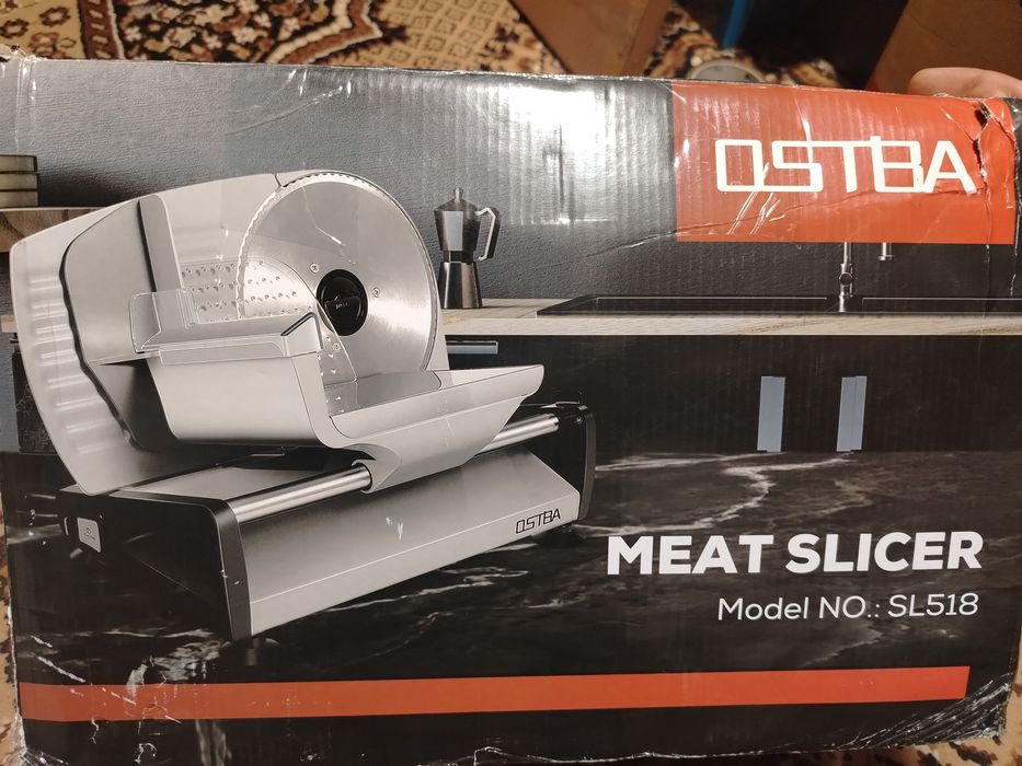 Feliator electric OSTBA, inox, 150 W, capacitate 1000 g, argintiu meta