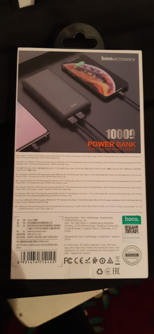 Power bank hoco 10000