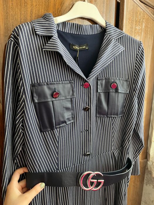 Чёрный женское платье, французской длины, новая