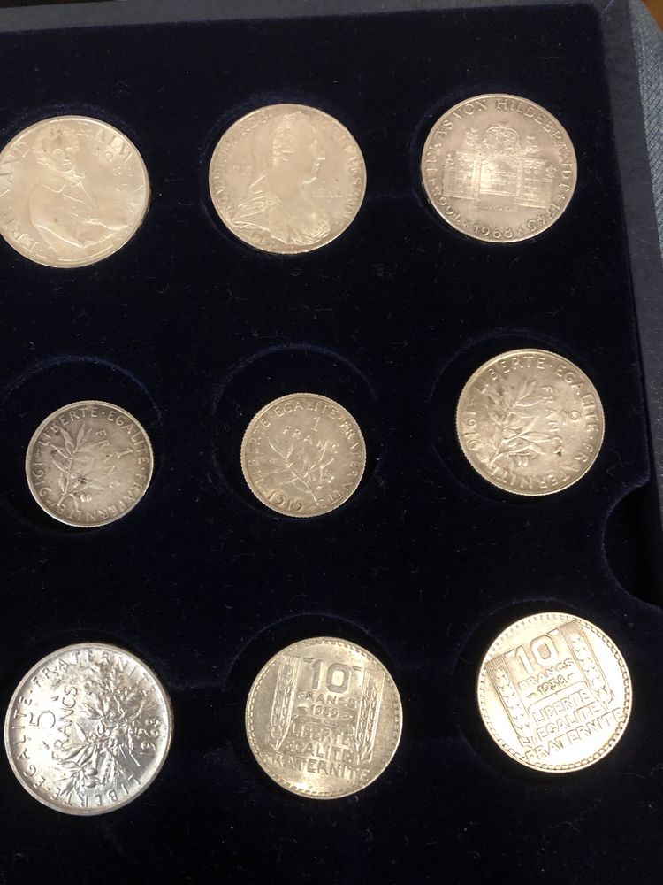 Monede argint Germania Franta SUA Elvetia 1891-1963 colectie sau mot