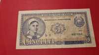 Bancnota 5 lei 1952