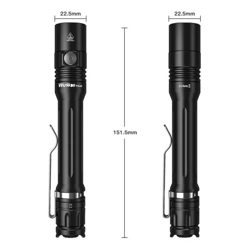 Wurkkos WK05 cu led Nichia 519a (2*14500/AA)- set