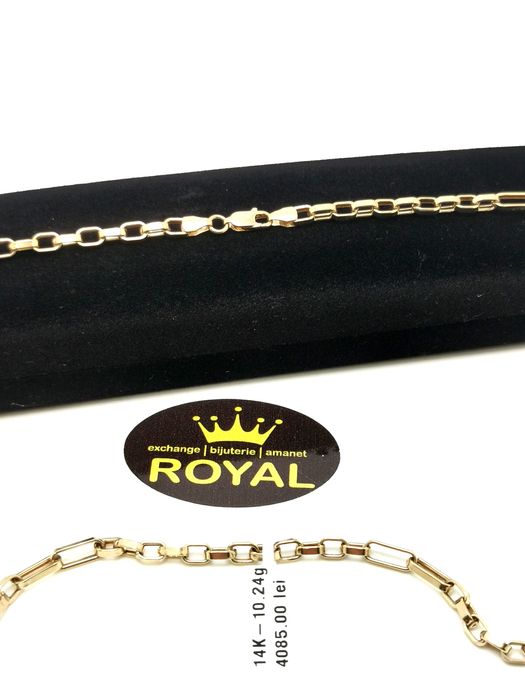 Bijuteria Royal lant din aur 14k 10.24 gr