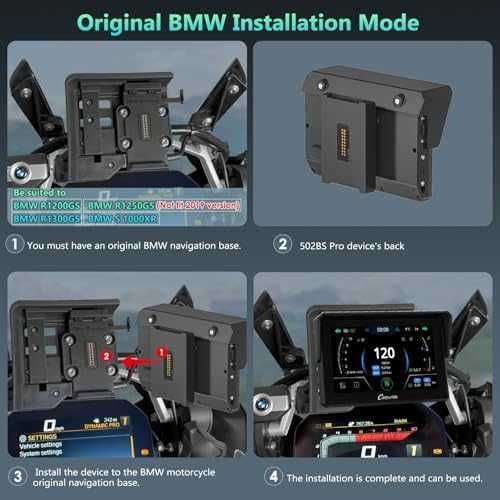 Нов Водоустойчив CarPlay дисплей за BMW мотор – Навигация и музика