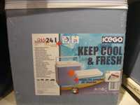 Ladă frigorifică electrică 12 V NOUĂ 24 lit, capac activ + capac pasiv
