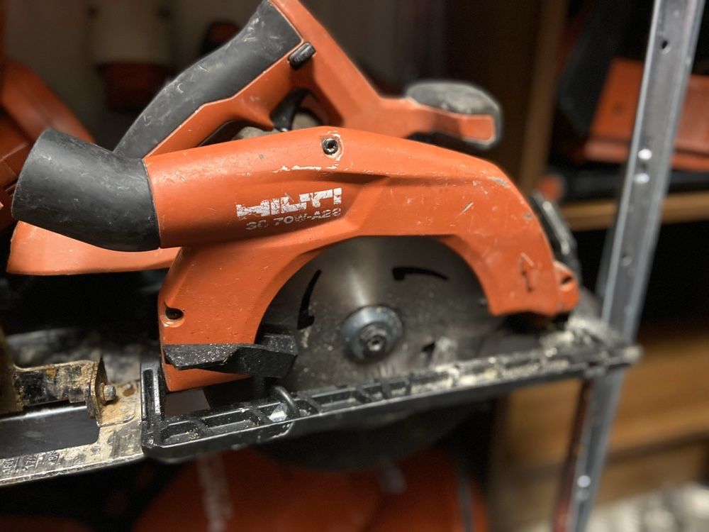 Hilti scw 70 a22 circular pe baterie taiat lemn osb tego cofrag bosch