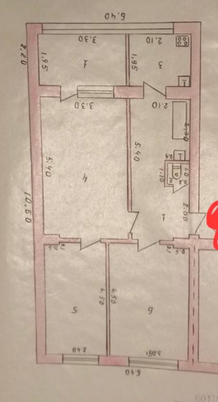 Ул.Джаркурганская 3/2/2 65м²