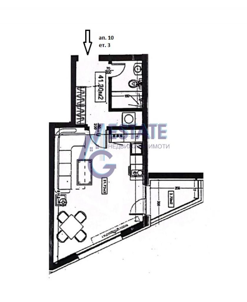Продава се Едностаен апартамент в Царево - 47 кв.м за 1405 €/кв.м - Снимка #2