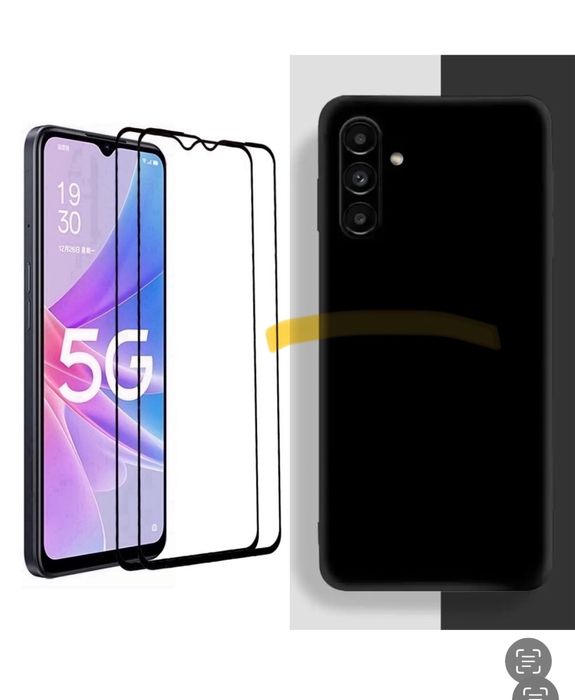 Samsung A50/A51/A52/A52S/A53/A56 Husa Silicon Catifea+Folie Sticla 11D