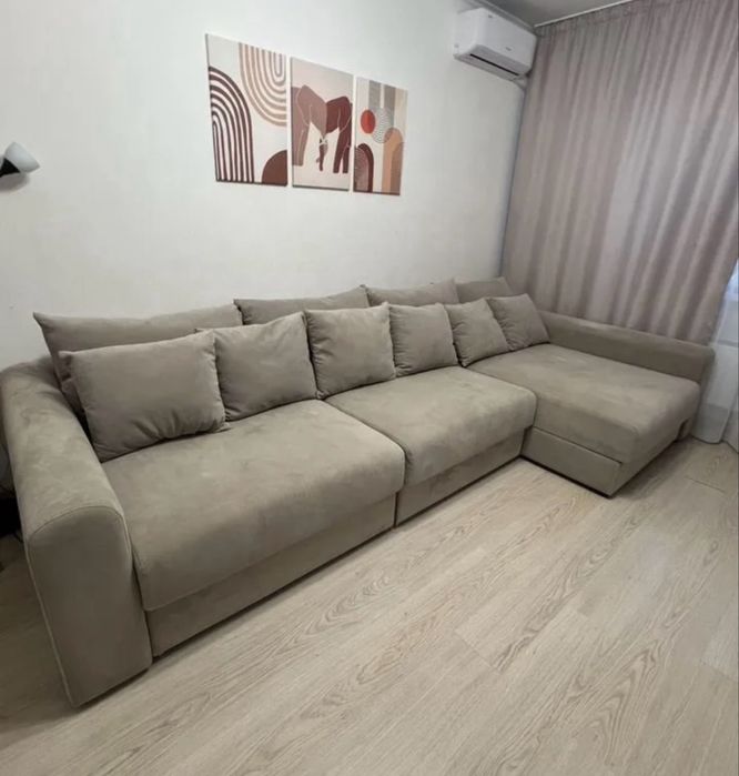 Диван серый раскладной