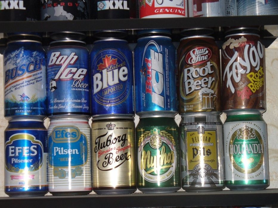 1300+ броя колекционерски кенчета (бира, сода, енергийни)