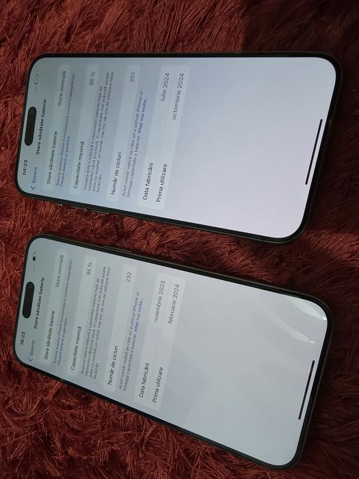 -Iphone 15Pro Max, ca Nou, 256Gb, 8Ram, ireprosabil, Natutal Titanium,