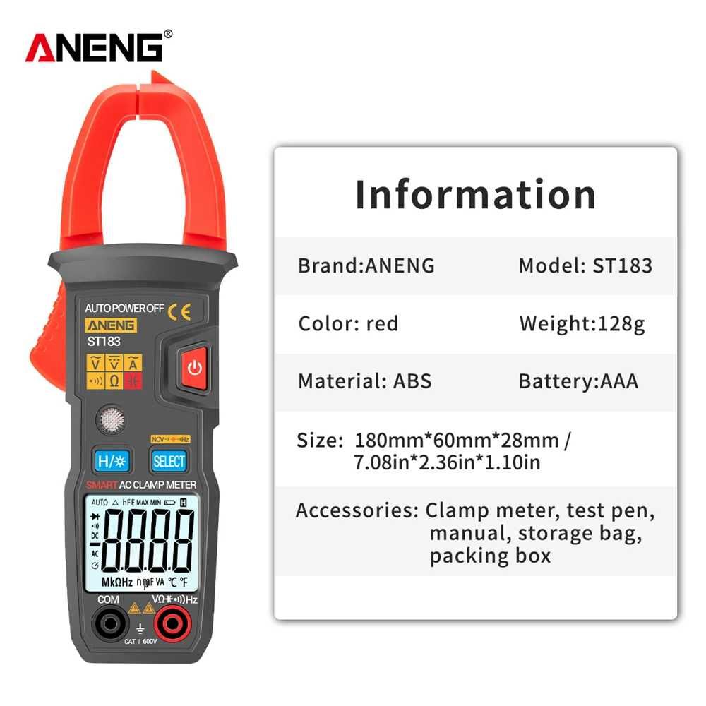 ANENG M118A,True Rms Tranistor Meter, 6000counts мултицет / мултиметър