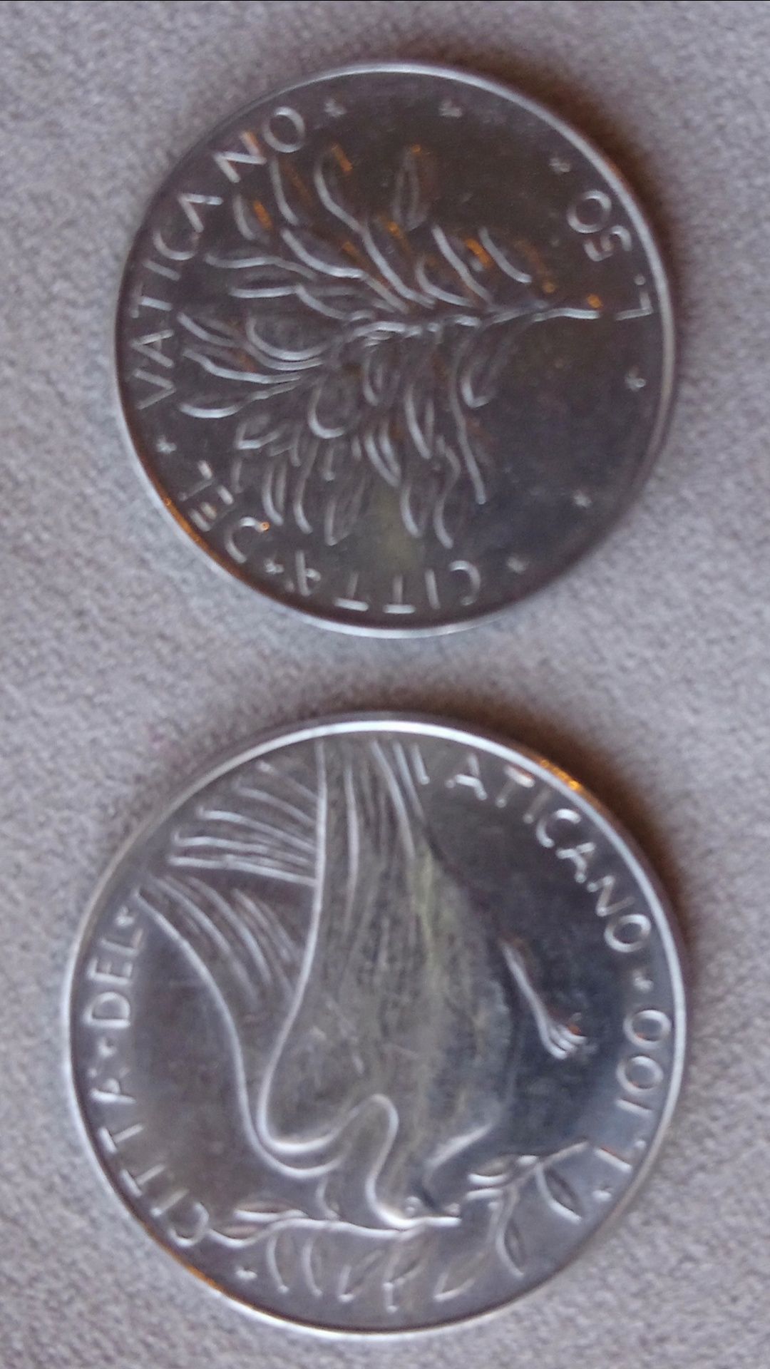 Monede Vatican 50 si 100 lire