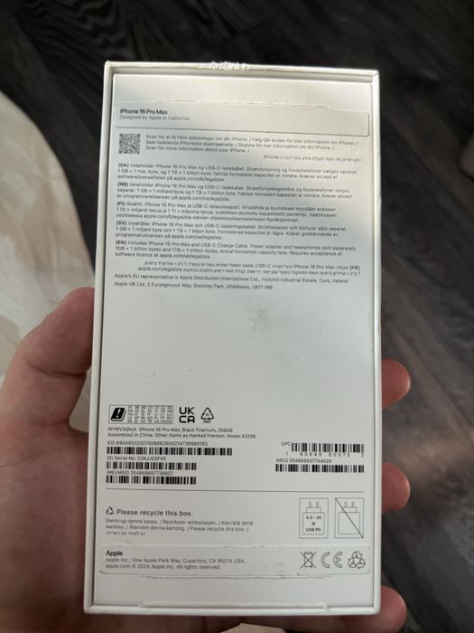 Iphone 16 pro max black