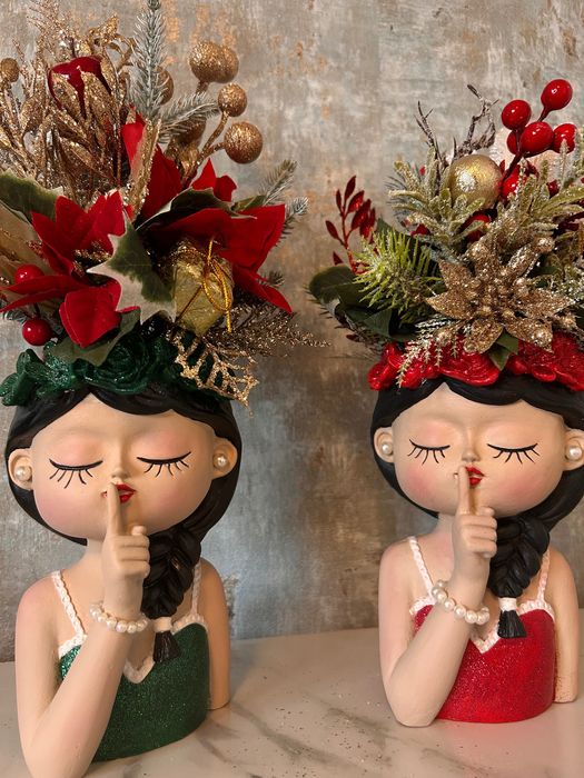 Aranjament Crăciun-Suport pensule machiaj