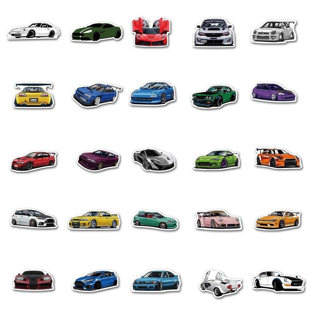 Стикери за декорация 50/100х-Racing cars,Състезателни коли,Ретро,Retro