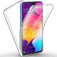 Husa Samsung Galaxy A40 FullBody Transparent ultra slim TPU fata+spate