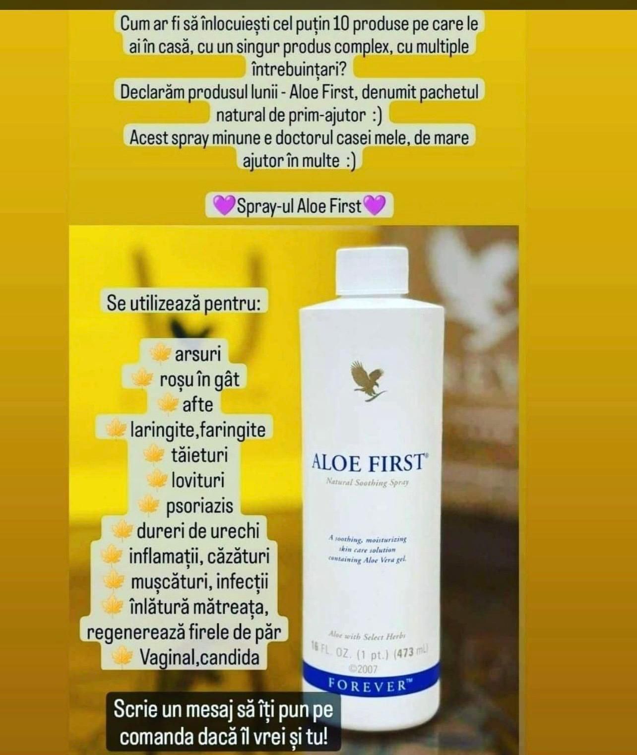 Aloe First pret 121lei