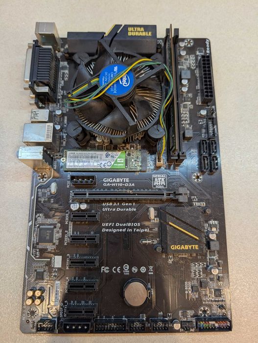 Gigabyte GA-H110-D3A / Intel Celeron 2.9 GHz / RAM 4GB / 128 GB SSD