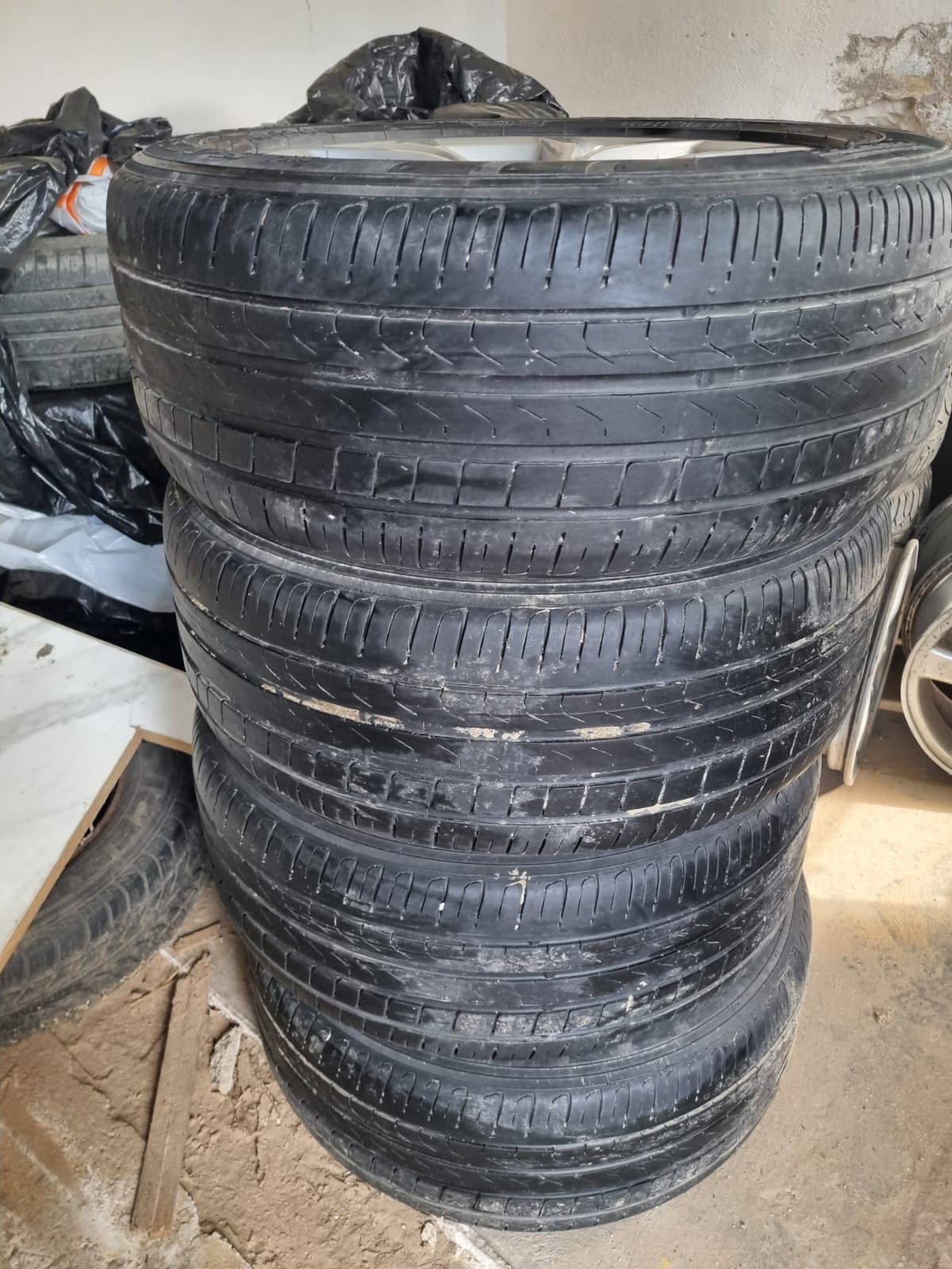 4 cauciucuri de vara 235 551 17 cu jante de aliaj de BMW X  3  X 1