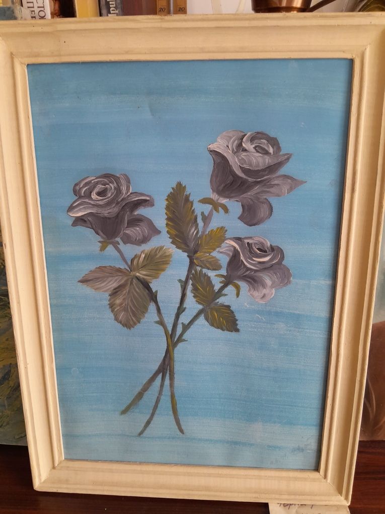 Авторска картина Черни рози