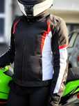 Geaca moto dama PES de vara mesada ploaie protectii Level 2 incluse