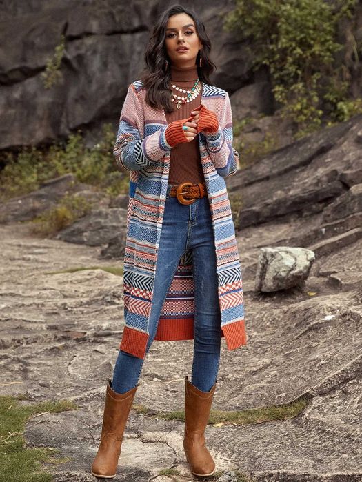 Бохо жилетка, Ефектна жилетка, жилетка райе