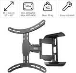 Hama FULLMOTION TV Wall Bracket, 3 Stars, 165 cm (65"), black
