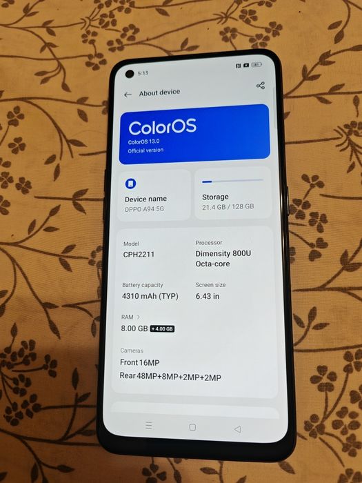 Oppo A94 5G (12 GB RAM/128 GB) FIX!!!