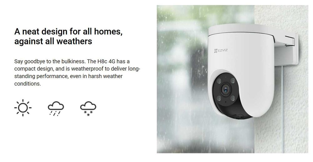 Ezviz H8c 4G 3MP (WIFI siz Sim kartada kamera | камера наблюдения