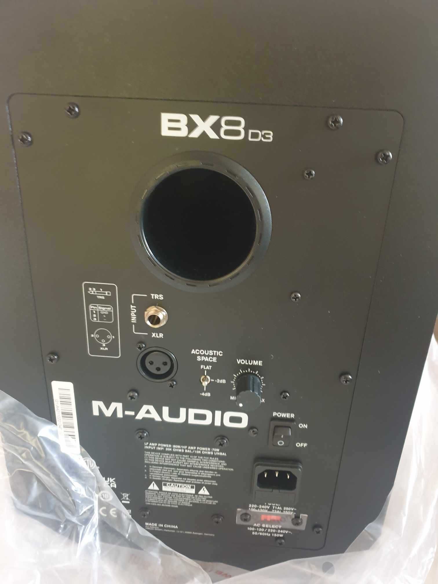 Нова тонколона студиен монитор M Audio BX8 D3