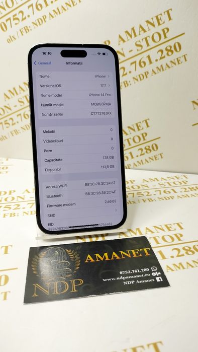 NDP Amanet Brăila iPhone 14 Pro 128gb (35122)